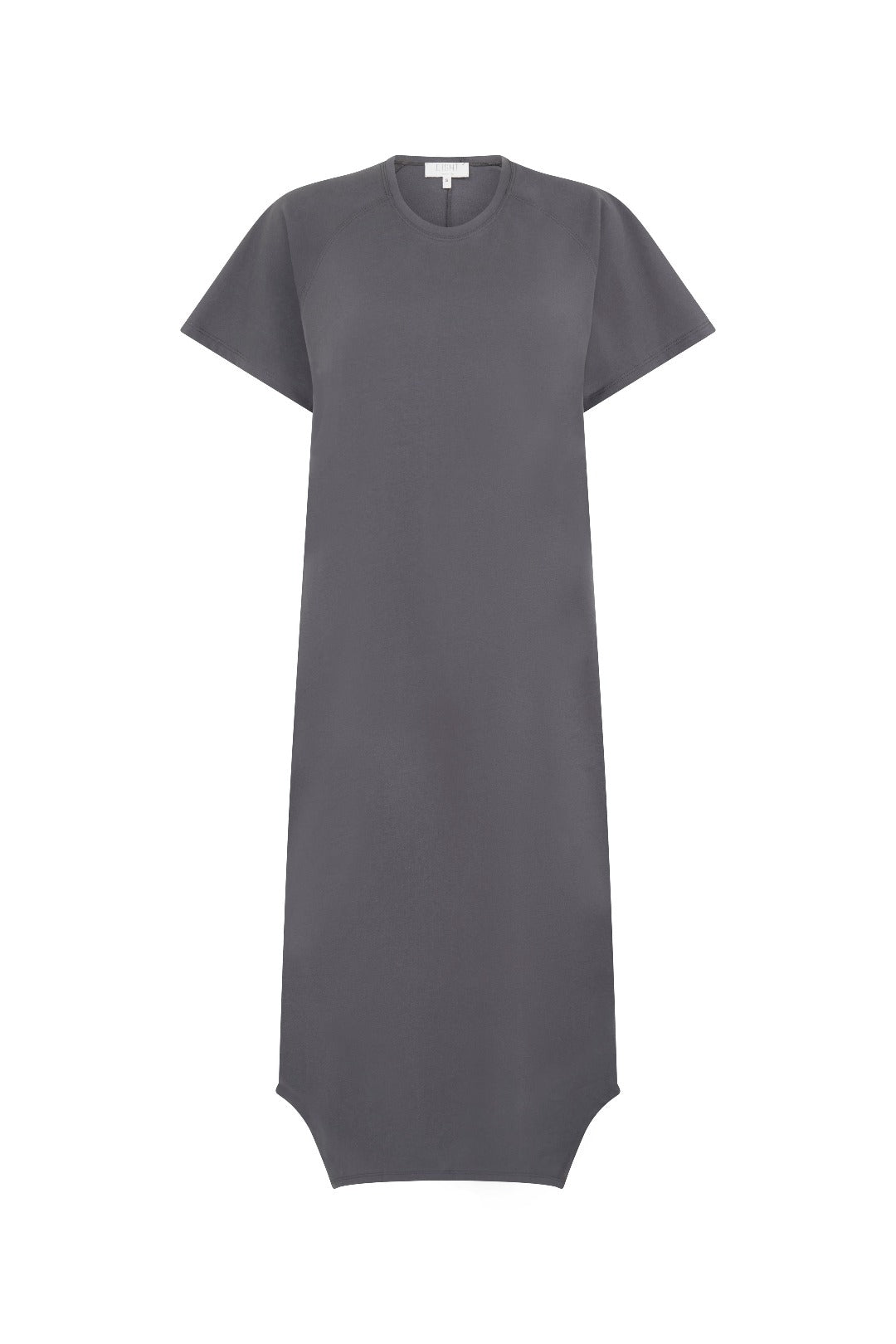 Asymmetric Tee Dress Anthracite