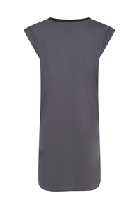 Fold Sleeves Tee Dress Anthracite