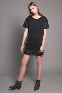 Mesh Panels Dress