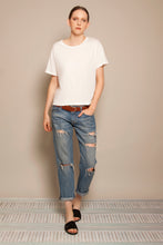 Short Boyfriend Tee Daylight White