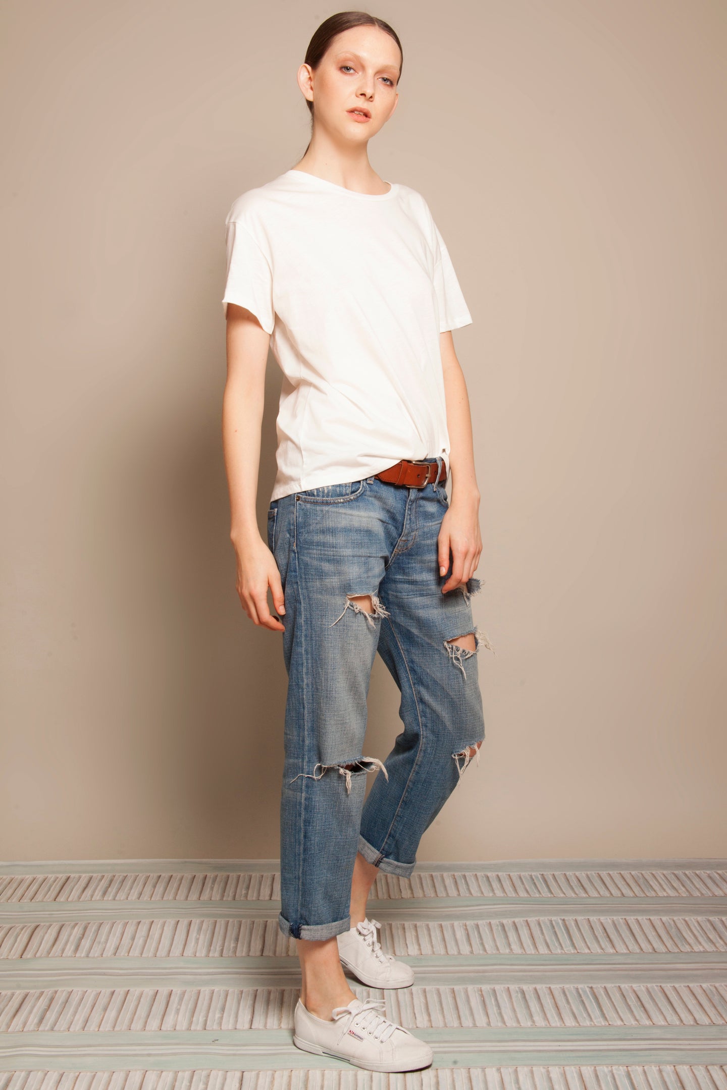 Boyfriend Tee Daylight White
