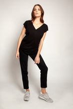 Double V Tee Black