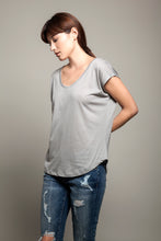 Basic Round Neck Tee Grey